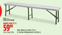 Canadian Tire For living 6´ Centre-Folding Bench offer