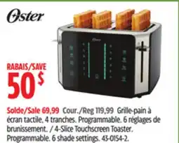 Canadian Tire 4-Slice Touchscreen Toaster. Programmable offer