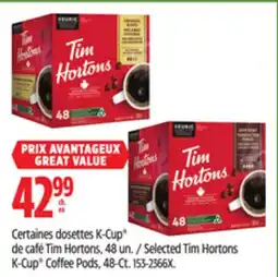 Canadian Tire Selected Tim Hortons K-Cup Coffee Pods offer