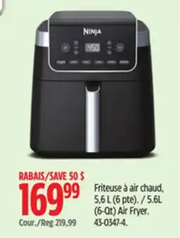 Canadian Tire 5.6L (6-Qt) Air Fryer offer