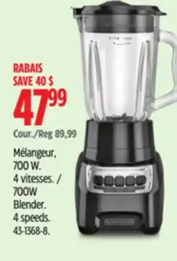 Canadian Tire Black & Decker 700W Blender offer