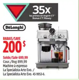 Canadian Tire Machine à espresso La Specialista Arte Evo offer