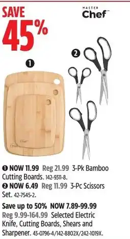 Canadian Tire Master Chef 3-Pk Bamboo Cutting Boards offer