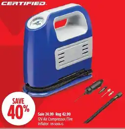 Canadian Tire Certified 12V Air Compressor/Tire Inflator offer