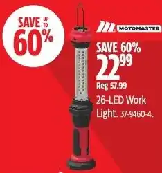 Canadian Tire Motomaster 26-led work light offer