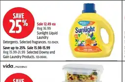 Canadian Tire Sunlight liquid laundry detergents offer