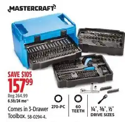 Canadian Tire Mastercraft 270-pc tool set offer
