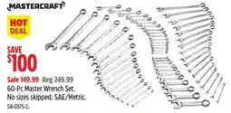 Canadian Tire Mastercraft 60-Pc Master Wrench Set offer