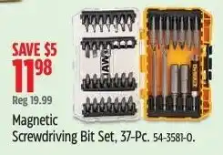 Canadian Tire Dewalt Magnetic Screwdriving Bit Set offer