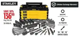 Canadian Tire Stanley 203-pc tool set offer