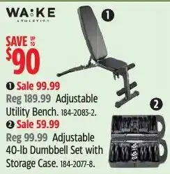 Canadian Tire Wake Adjustable Utility Bench offer