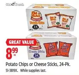 Canadian Tire Old Dutch Potato Chips or Cheese Sticks offer