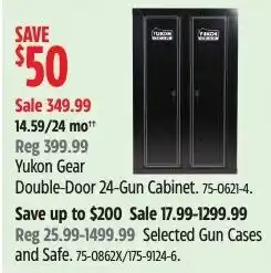 Canadian Tire Yukon Gear Double-Door 24-Gun Cabinet offer