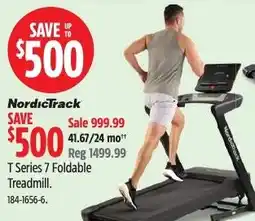 Canadian Tire NordicTrack T Series 7 Foldable Treadmill offer