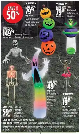 Canadian Tire Inflatable Colour-Changing Ghost offer