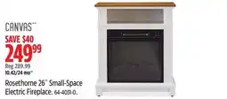 Canadian Tire Canvas Rosethorne 26" Small-Space Electric Fireplace offer