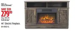 Canadian Tire Living 44" Electric Fireplace offer