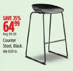 Canadian Tire Counter Stool, Black offer