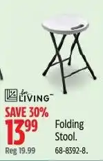 Canadian Tire for living folding stool offer