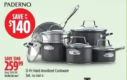 Canadian Tire Paderno 12-Pc Hard Anodized Cookware Set offer