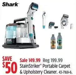 Canadian Tire Shark StainStriker Portable Carpet & Upholstery Cleaner offer