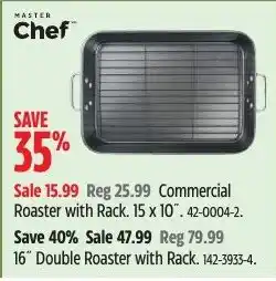 Canadian Tire Master Chef Commercial Roaster with Rack offer