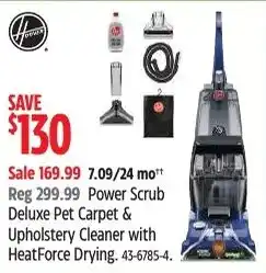 Canadian Tire Hoover Power Scrub Deluxe Pet Carpet & Upholstery Cleaner with HeatForce Drying offer
