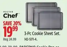 Canadian Tire Master Chef 3-Pc Cookie Sheet Set offer