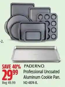 Canadian Tire Paderno Professional Uncoated Aluminum Cookie Pan offer