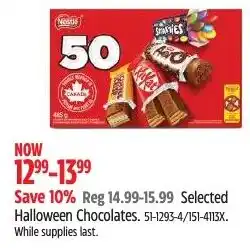 Canadian Tire Halloween Chocolates offer