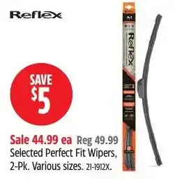 Canadian Tire Reflex Perfect Fit Wipers offer