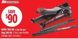 Canadian Tire Motomaster 3-Ton Low-Profile Garage Jack offer