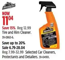 Canadian Tire Armor All Tire and Rim Cleaner offer