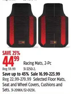 Canadian Tire Racing Mats 2-Pc offer