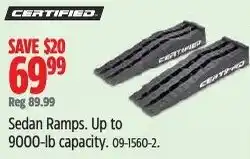 Canadian Tire Certified sedan ramps offer