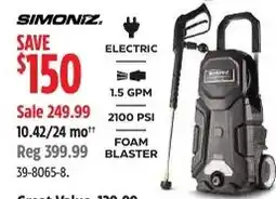 Canadian Tire Simoniz electric foam blaster offer
