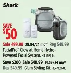 Canadian Tire Shark FacialPro Glow at Home Hydro-Powered Facial System offer