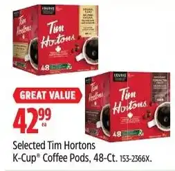 Canadian Tire Tim Hortons K-Cup Coffee Pods offer