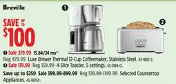 Canadian Tire Breville Luxe Brewer Thermal 12-Cup Coffeemaker Stainless Steel offer