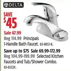 Canadian Tire Delta 1-Handle Bath Faucet offer