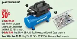 Canadian Tire Mastercraft 3-Gallon Electric Air Compressor offer