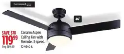Canadian Tire Canarm Aspen Ceiling Fan with Remote offer