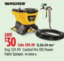 Canadian Tire Wagner Control Pro 150 Power Paint Sprayer offer