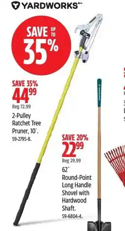 Canadian Tire Yardworks 2-Pulley Ratchet Tree Pruner, 10 offer