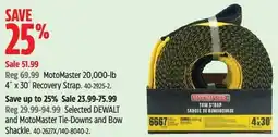 Canadian Tire MotoMaster 20,000-lb Recovery Strap offer