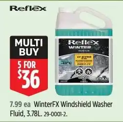 Canadian Tire Reflex WinterFX Windshield Washer Fluid offer