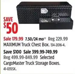 Canadian Tire Maximum truck chest box offer