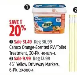 Canadian Tire Camco Orange-Scented RV/Toilet Treatment offer