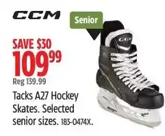 Canadian Tire CCM Tacks A27 Hockey Skates offer