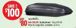 Canadian Tire SportRack vista xl cargo box offer